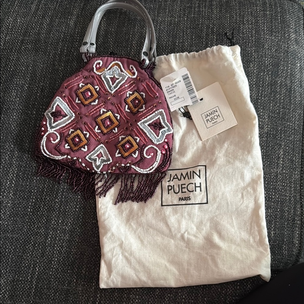 NWT Couture Vintage-style  Beaded designer evening Bag